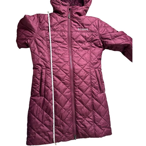 Women's Columbia Copper Crest™ Quilted Long Jacket NWT MARIONBERRY SIZE XS - Picture 11 of 11